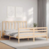 Massivholzbett mit Kopfteil 5FT King Size