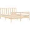 Massivholzbett mit Kopfteil 5FT King Size