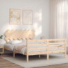 Massivholzbett mit Kopfteil 5FT King Size