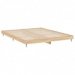 Bettgestell Sonoma-Eiche 160x200 cm Holzwerkstoff