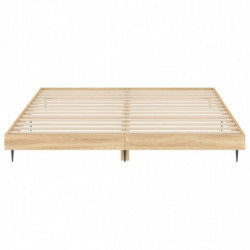 Bettgestell Sonoma-Eiche 160x200 cm Holzwerkstoff