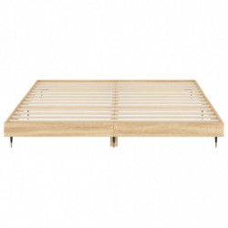 Bettgestell Sonoma-Eiche 180x200 cm Holzwerkstoff