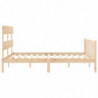 Massivholzbett mit Kopfteil 5FT King Size