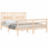 Massivholzbett mit Kopfteil 5FT King Size