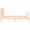 Massivholzbett mit Kopfteil 5FT King Size