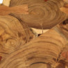 Couchtisch 36 cm 6 Stämme Massivholz Akazie