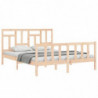 Massivholzbett mit Kopfteil 5FT King Size