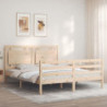 Massivholzbett mit Kopfteil 5FT King Size