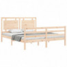 Massivholzbett mit Kopfteil 5FT King Size