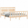 Massivholzbett mit Kopfteil 5FT King Size