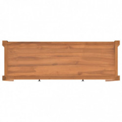 TV-Schrank mit Schubladen 120x40x45 cm Massivholz Teak