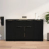 Sideboards 3 Stk. Schwarz Holzwerkstoff