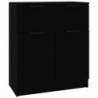 Sideboards 3 Stk. Schwarz Holzwerkstoff