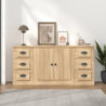 Sideboards 3 Stk. Sonoma-Eiche Holzwerkstoff