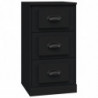 Sideboards 3 Stk. Schwarz Holzwerkstoff