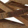 Couchtisch mit Rädern Massivholz Mango 110 x 50 x 37 cm