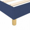 Boxspringbett mit Matratze Blau 90x190 cm Stoff