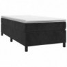 Boxspringbett mit Matratze Schwarz 90x190 cm Samt