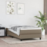 Boxspringbett mit Matratze Taupe 90x200 cm Stoff