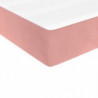 Boxspringbett mit Matratze Rosa 100x200 cm Samt