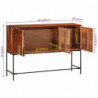 Sideboard 110x28x76 cm Massivholz Akazie