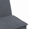 Schlafsofa in L-Form Dunkelgrau 255x140x70 cm Samt