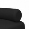 Schlafsofa in L-Form Schwarz 260x140x70 cm Stoff