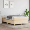 Boxspringbett mit Matratze Creme 120x200 cm Stoff