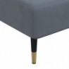 Schlafsofa in L-Form Dunkelgrau 279x140x70 cm Samt