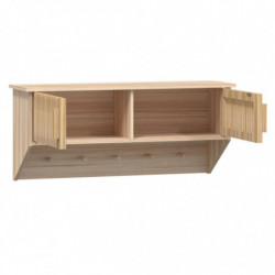 Wandgarderobe mit Haken 80x24x35,5 cm Holzwerkstoff