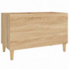 Plattenschrank Sonoma-Eiche 74,5x38x48 cm Holzwerkstoff