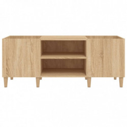 Plattenschrank Sonoma-Eiche 121x38x48 cm Holzwerkstoff