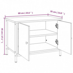 TV-Schrank mit Türen Sonoma-Eiche 60x35x45 cm Holzwerkstoff