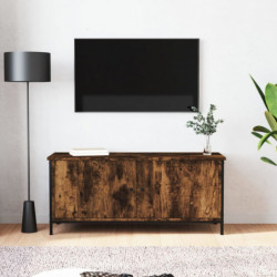 TV-Schrank mit Türen Räuchereiche 102x35x45 cm Holzwerkstoff