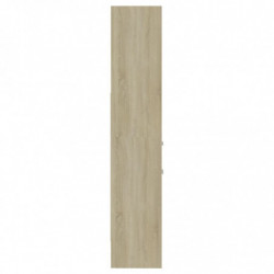 Bücherregal Sonoma-Eiche 40x35x180 cm Holzwerkstoff