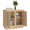 Sideboard Sonoma-Eiche 80x34x75 cm Holzwerkstoff