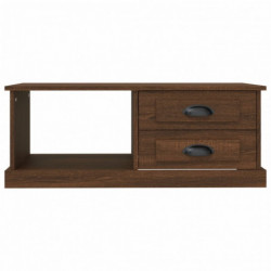 Couchtisch Braun Eichen-Optik 90x50x35 cm Holzwerkstoff