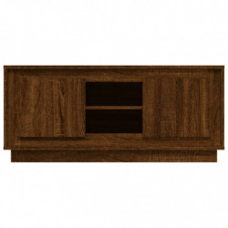 TV-Schrank Braun Eichen-Optik 102x35x45 cm Holzwerkstoff