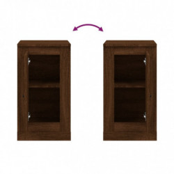 Sideboards 2 Stk. Braun Eichen-Optik 37,5x35,5x67,5 cm