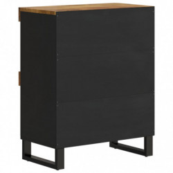 Beistellschrank 60x33x75 cm Massivholz Mango