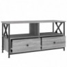 TV-Schrank Grau Sonoma 90x33x45 cm Holzwerkstoff & Eisen