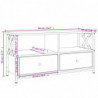 TV-Schrank Grau Sonoma 90x33x45 cm Holzwerkstoff & Eisen