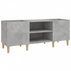 Plattenschrank Betongrau 121x38x48 cm Holzwerkstoff