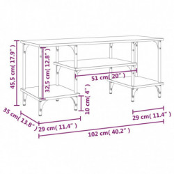 TV-Schrank Grau Sonoma 102x35x45,5 cm Holzwerkstoff