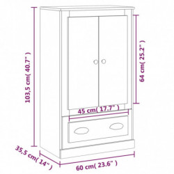 Highboard Grau Sonoma 60x35,5x103,5 cm Holzwerkstoff