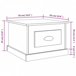 Couchtisch Betongrau 50x50x35 cm Holzwerkstoff