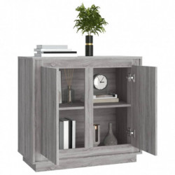 Sideboard Grau Sonoma 80x34x75 cm Holzwerkstoff