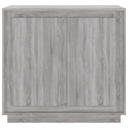 Sideboard Grau Sonoma 80x34x75 cm Holzwerkstoff