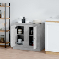 Sideboards 2 Stk. Betongrau 37,5x35,5x67,5 cm Holzwerkstoff