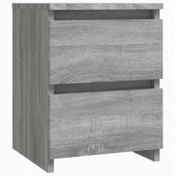 Nachttische 2 Stk. Grau Sonoma 30×30×40 cm Holzwerkstoff